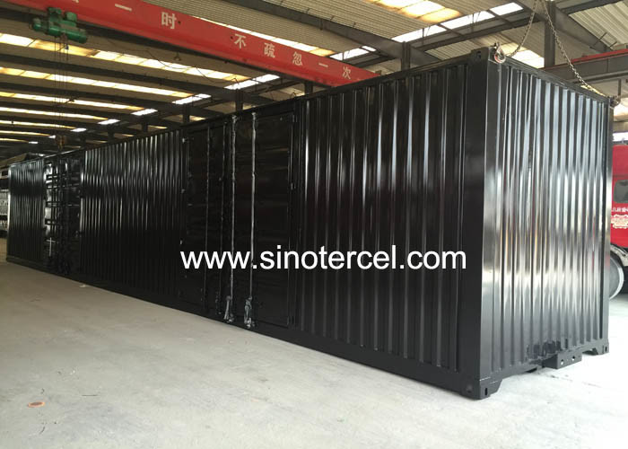 Brake Container Box 용량 50T 상자 반 트레일러 저장 컨테이너 공기 브레이크