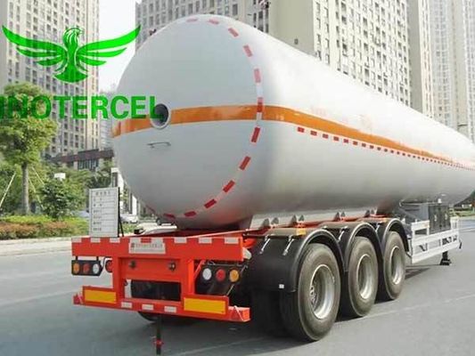 55000Ltr 가스 탱크 반 트레일러 3 축 Lng 반 트레일러