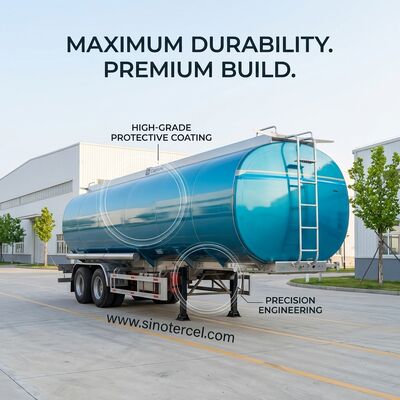 Semi Vac 트레일러 연료 탱크 Semi Trailer Customized 로고