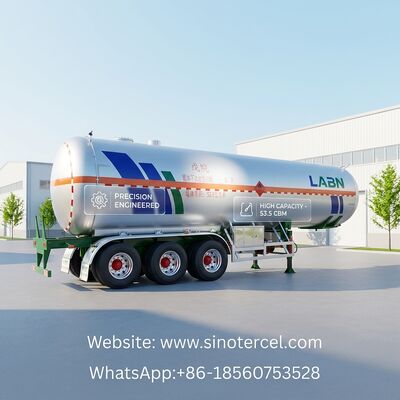 30CBM -60CBM 반탱크 트레일러 펜탄 반트레일러 3 축 / 4 축