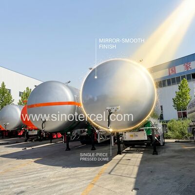 3Axle 연료 탱크 반 트레일러 30CBM-60CBM 물 탱크 반 트레일러