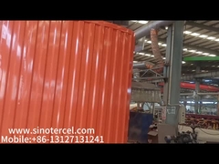 노란색 닫힌 상자 반 트레일러 후면 두 개의 문과 함께 후면 두 개의 문 30-50 톤