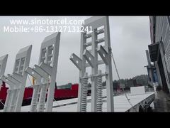 3 축 평면 침대 반 트레일러 안티 록스 체시 표면 흰색